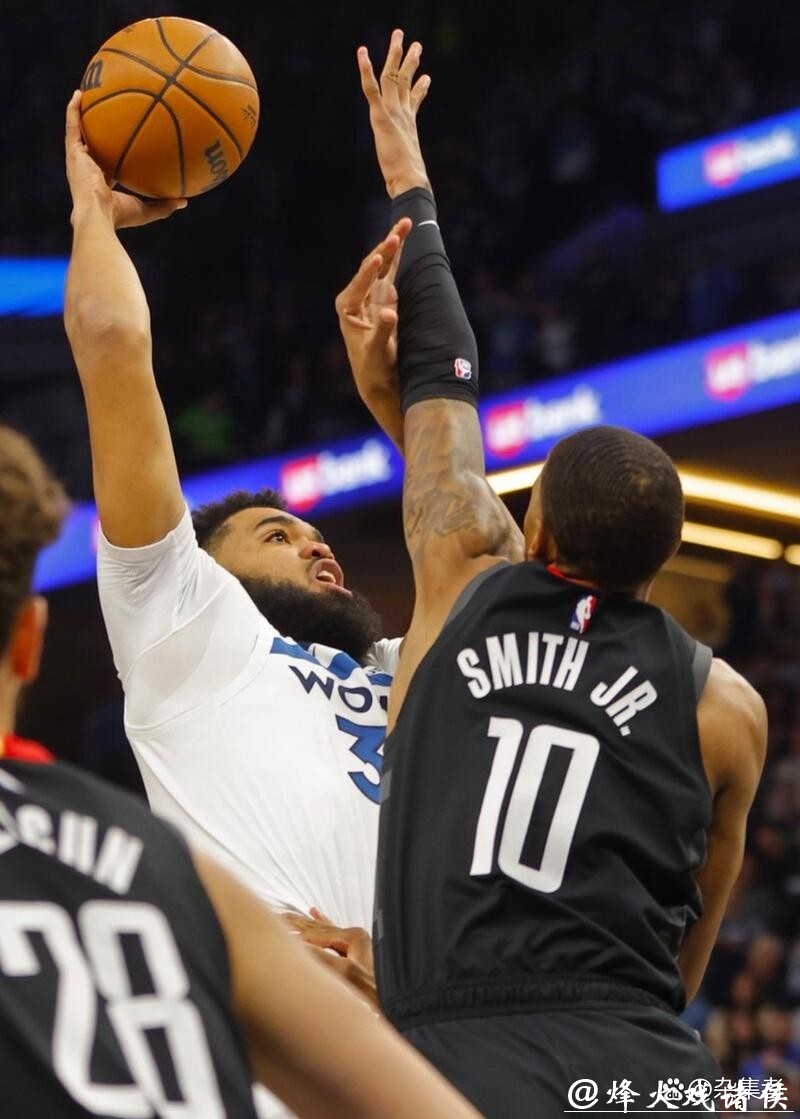 唐斯29+16沃尔14+15 森林狼22-0攻势击溃火箭 唐斯29+16沃尔14+15 森林狼22-0攻势击溃火箭